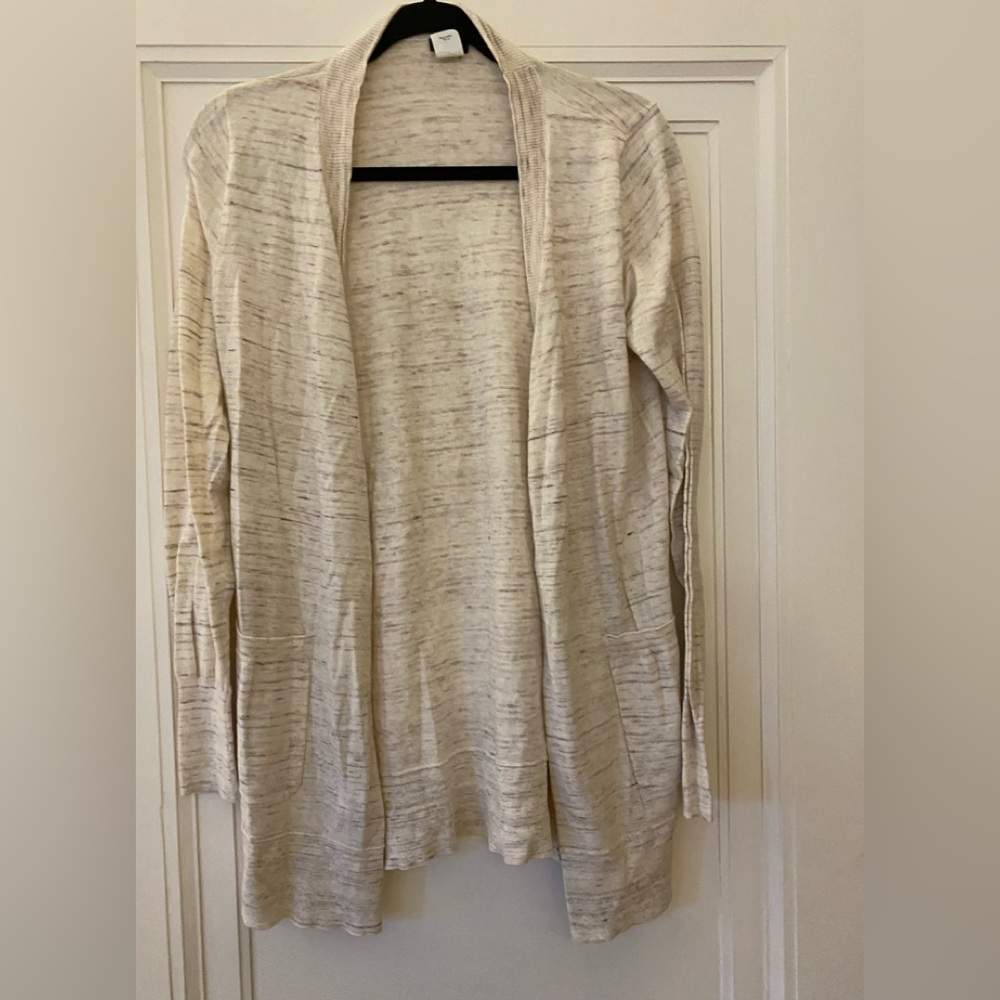 J crew brand open Long sleeve sweater jacket. Size medium